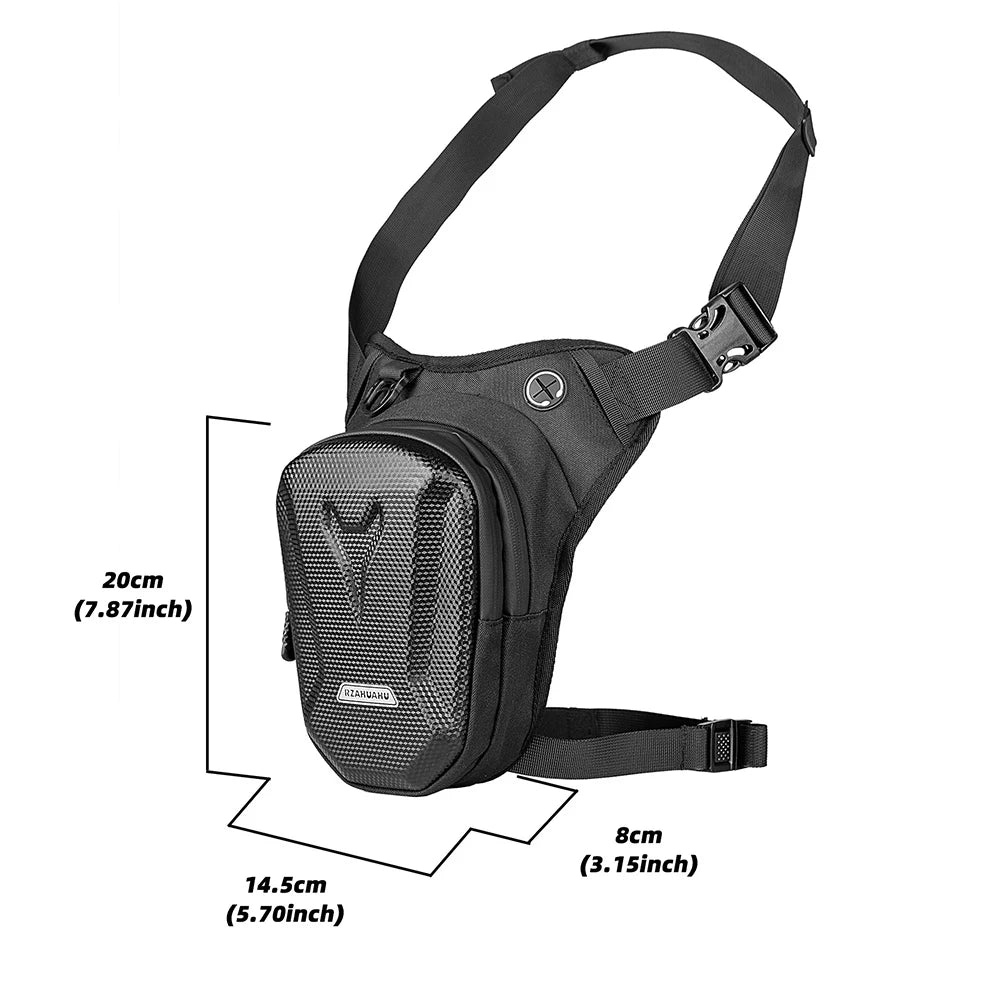 Motorcycle Leg Bag Riding Bag Motorcycle Messenger Bag Men's Waist Bag Delivery Messenger Backpack Waterproof Lightweight Pockets