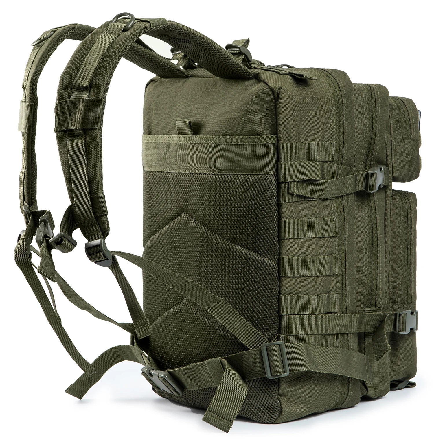 45L Tactical Gym Backpack Molle Large Capacity Multi Pocket Storage Bag Durable Wear Resistant Fitness Training Bag Heavy Duty Rucksack For Men Women Sports Workout Business Trips Outdoor Training Daily Commute Luggage Bag