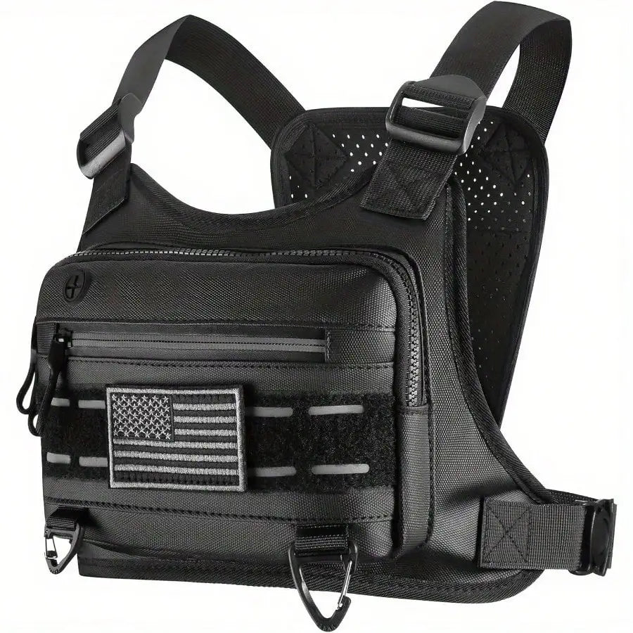 Chest Bag for Men and Women Running Chest Pack High Quality Running Vest with Phone Holder Running Backpack Tactical Chest Bag Pack for Sports Outdoor